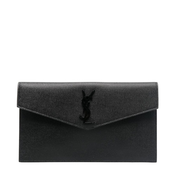 NEW! YSL Saint Laurent UPTOWN POUCH GRAIN DE POUDRE EMBOSSED LEATHER MSRP $725! - Picture 8 of 17